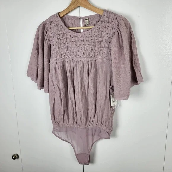 SOLD | NWT Free People Perfect Catch Bodysuit Silverberry | XS - Picture 6 of 10